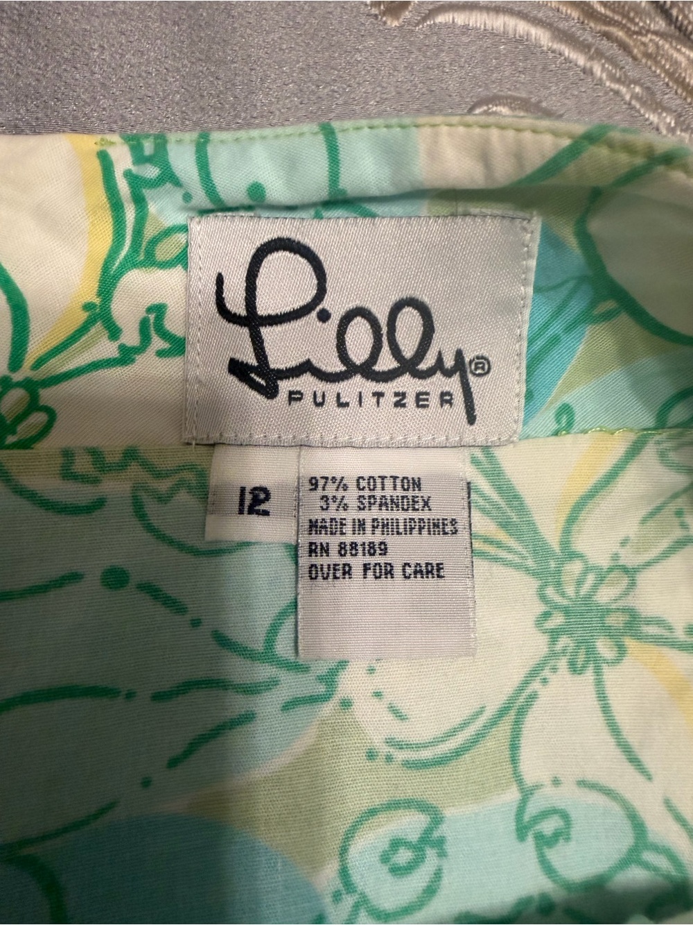 Lilly Pulitzer Girls' Mint & Yellow Floral Skirt
